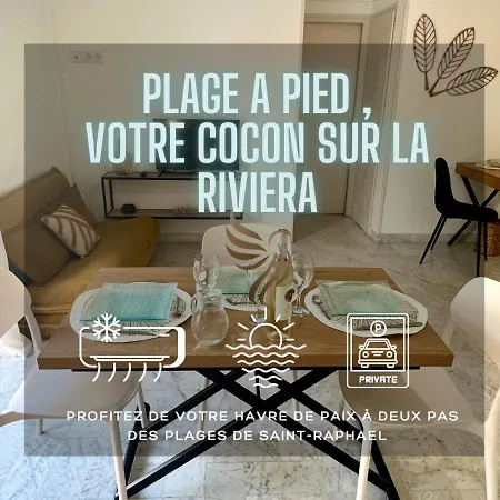 Le Petit Nid Azure Ac Balcony Private Parking Apartamento