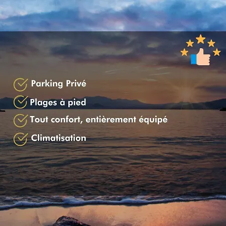 Le Petit Nid Azure Ac Balcony Private Parking Apartamento